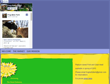 Tablet Screenshot of frogbellyfarm.com